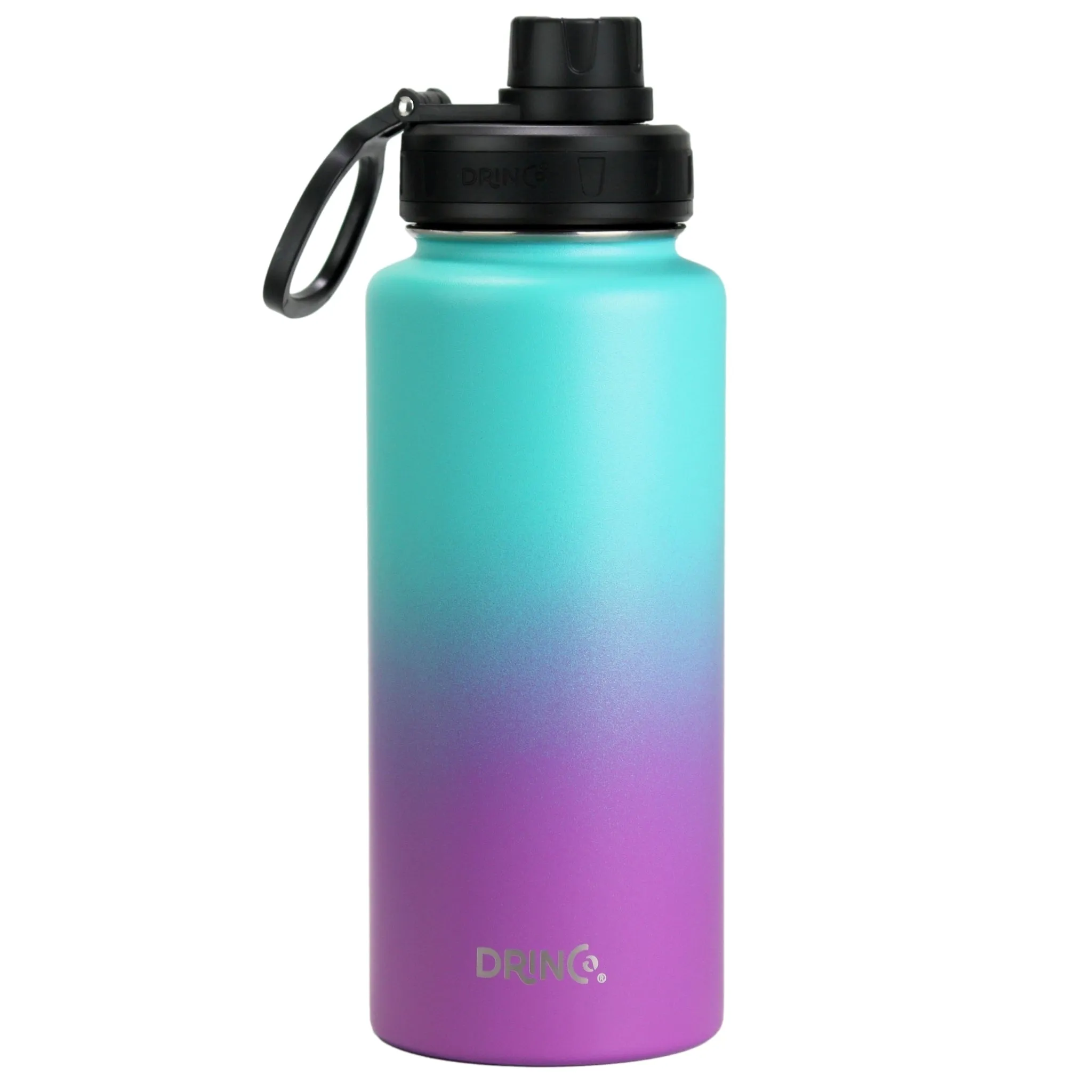 🌺 Sunset Flow | DRINCO® 32oz Ombre Fuchsia Teal Bottle
