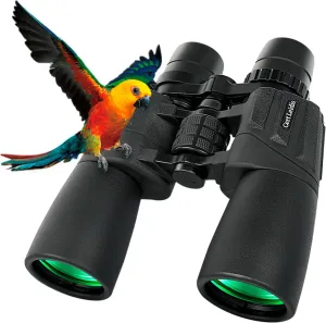 10-30x50 Zoom Binoculars for Adults High Power, Low Light Night Vision, BAK4 Prism with FMC Lens, Waterpoof, HD Professional Binoculars for Bird Watching, Hunting, Outdoor, Hiking