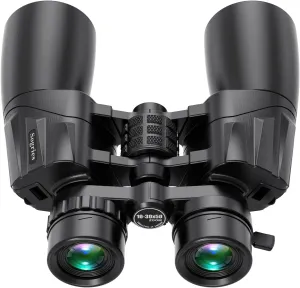10-30x50 Zoom Binoculars for Adults, High Powered Military Binoculars for Bird Watching Traveling Hunting Concerts with Large View,BAK4,FMC Lens,Clear Low Light Vision at Night