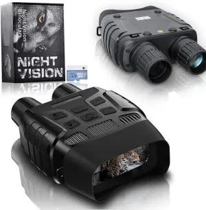 1080P FHD Infrared Digital Night Vision with 4X Digital Zoom, Night Vision Binoculars for Adults, 2.31" TFT Display, Day and Night High-Power Binoculars with 4X Digital Zoom, IP54 Waterproof