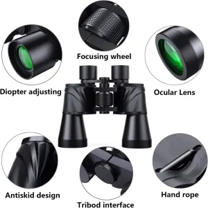 10x50 Powerful Binoculars for Adults with Low Light Night Vision, Large Eyepiece, 10 Seconds Quick Focus, Waterproof Wide Angle Compact-Binoculars-for-Adults-Bird-Watching, Hunting, Concerts