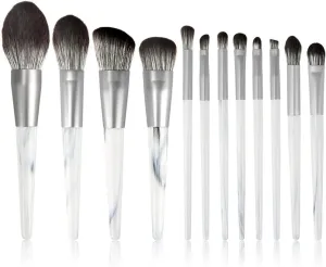 12 Makeup Brush Set Full Set of Loose Powder Brush Flat Foundation Brush Eye Shadow Set Brush Beauty Tools