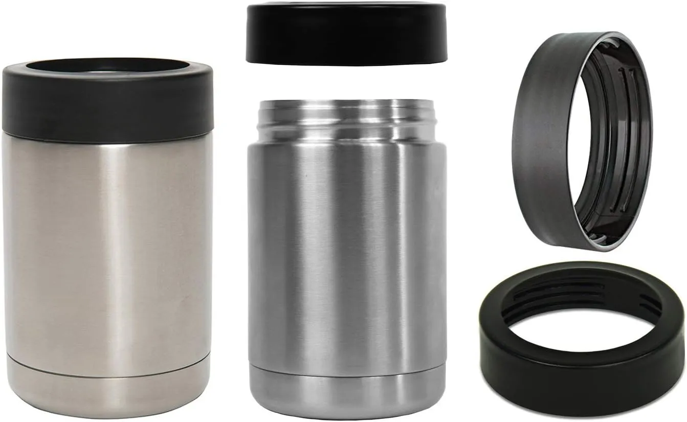 12 oz Tumbler, Double Wall Stainless Steel Insulated Can Cooler, Beer Bottle Holder