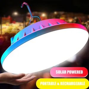 120 LED Solar Lamp Rechargeable Lantern Portable Outdoor Light