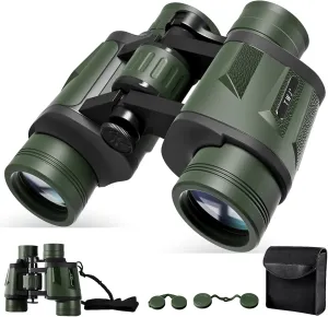 12x40 HD Binoculars for Adults and Kids High Powered, Clear Large View & Low Light Night Vision, Waterproof Binoculars for Hunting, Birds Watching, Cruise Ship, Theaters, Travel and Stargazing