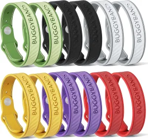 18 Pack Mosquito Repellent Bracelets, Silicone Mosquito Repellent Bands with DEET Free, Natural & Waterproof Bug Wristbands for Kids and Adults, Outdoor Traveling Protection