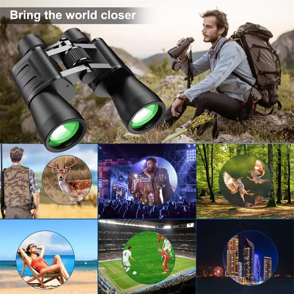 180x100 High Power Waterproof Binoculars for Outdoor Use