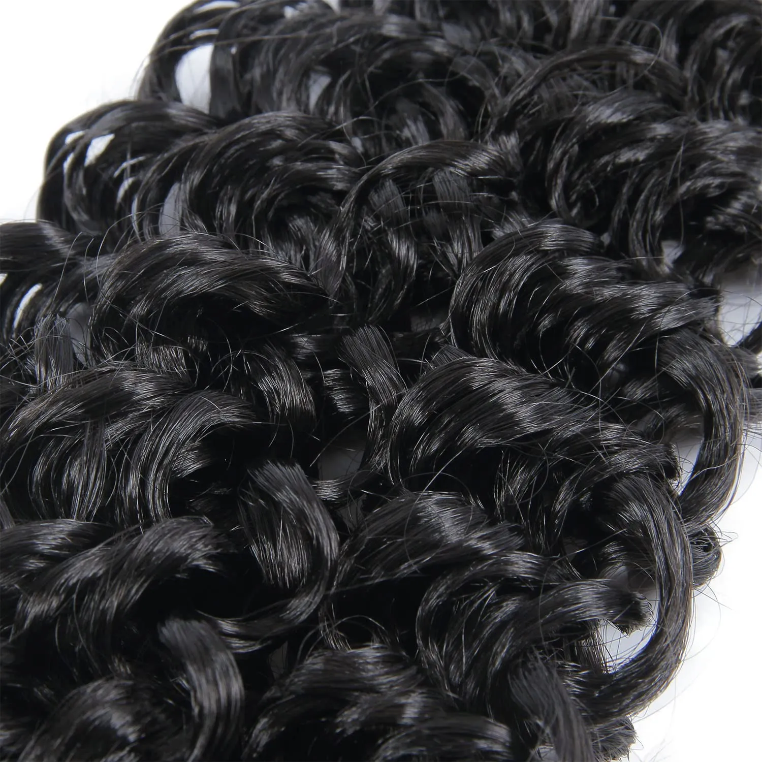 18inch Synthetic Deep Twist Crochet hair Bohemian Crochet Braids Natural Black Deep Wave Braiding hair Extensions (5Packs,1B)