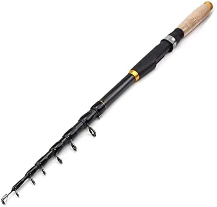 1.8m 2.1m 2.4m 2.7m 3.0m 3.6m Carbon Fiber Fishing Rod Super Short Pocket Portable Spinning Pole Telescopic Fishing Rod