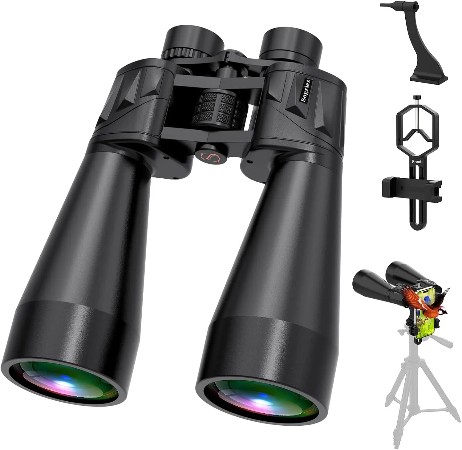 18X70 High Power Binoculars for Adults-Outdoor and Astronomy Binocular,Large Aperture for Long Distance Viewing with Smartphone Adapter Mount and Binocular Tripod Adapter