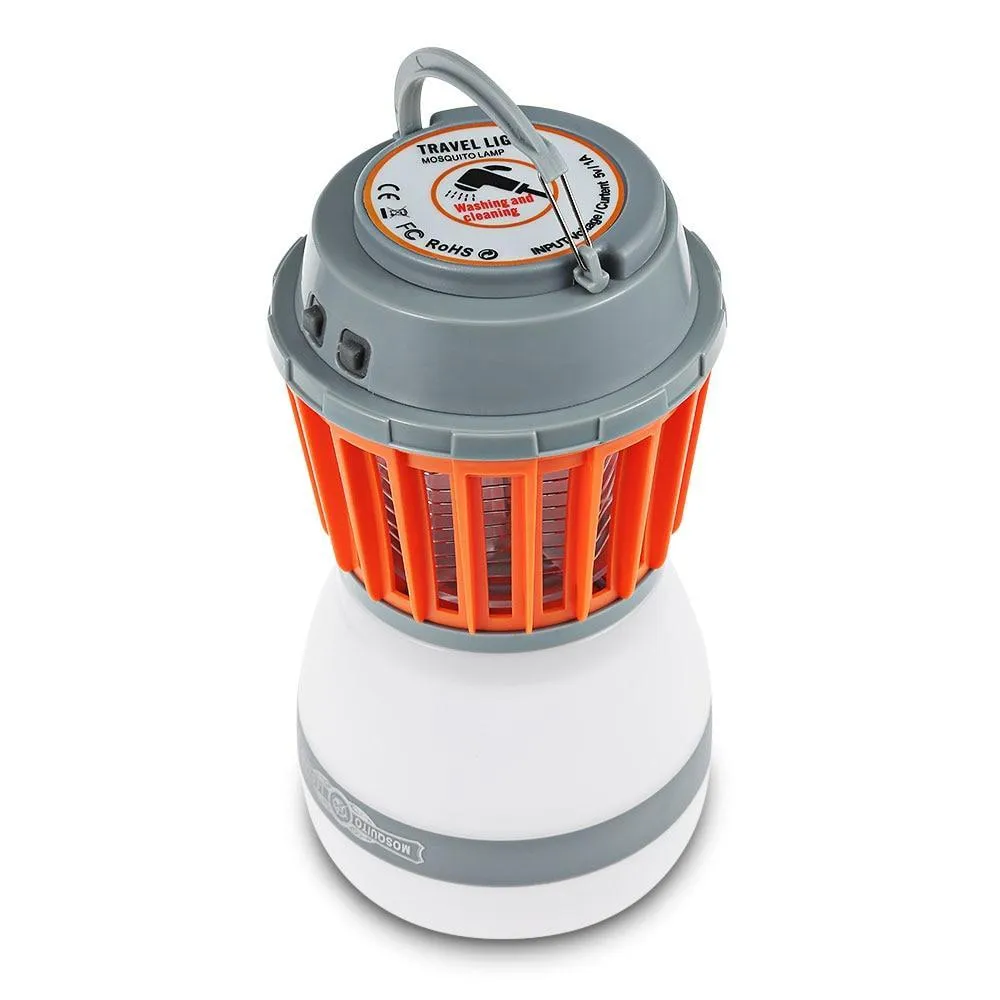 2-IN-1 Bug-Zapper and Lantern with Solar Panel