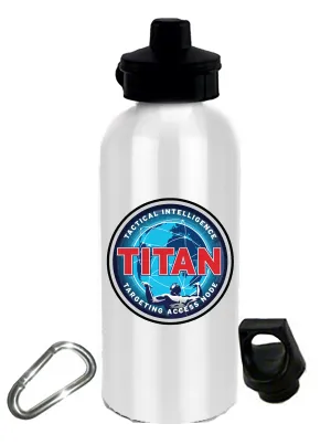 20 oz Stainless Steel Water Bottle with Stem/Straw Top and Spare Lid with Carabiner.