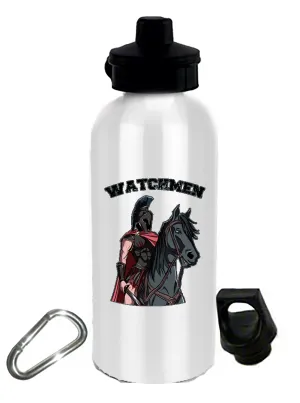 20 oz Stainless Steel Water Bottle with Stem/Straw Top and Spare Lid with Carabiner.