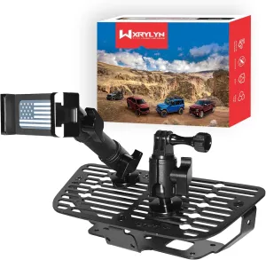 2011-2018 Wrangler JK Pure Metal Dash Phone Mount Phone Holder for 2011-2018 J eep Wrangler JL Metal Dash Platform Go P ro Phone Mount 2024 Wrangler Cell Phone Holder