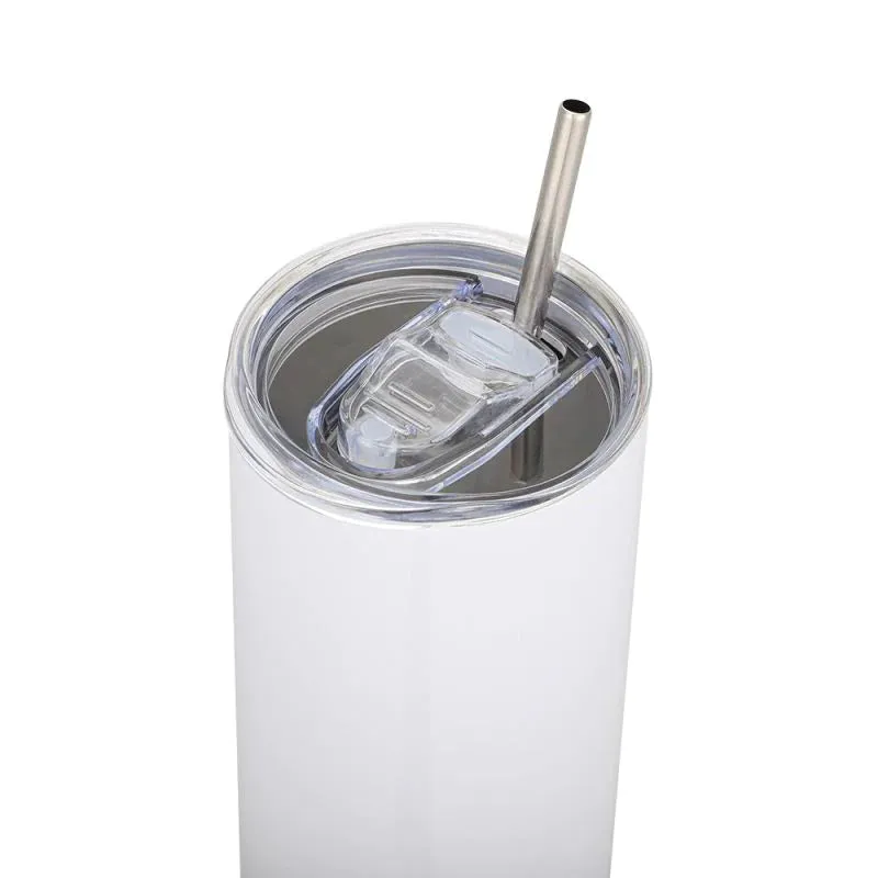 20oz Stainless Steel Tumbler - Sparkle White