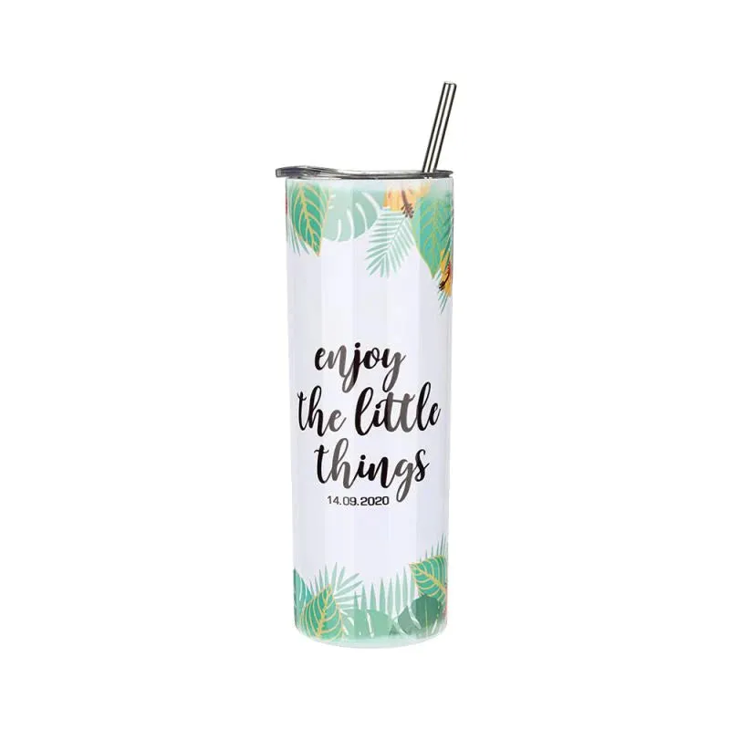 20oz Stainless Steel Tumbler - Sparkle White