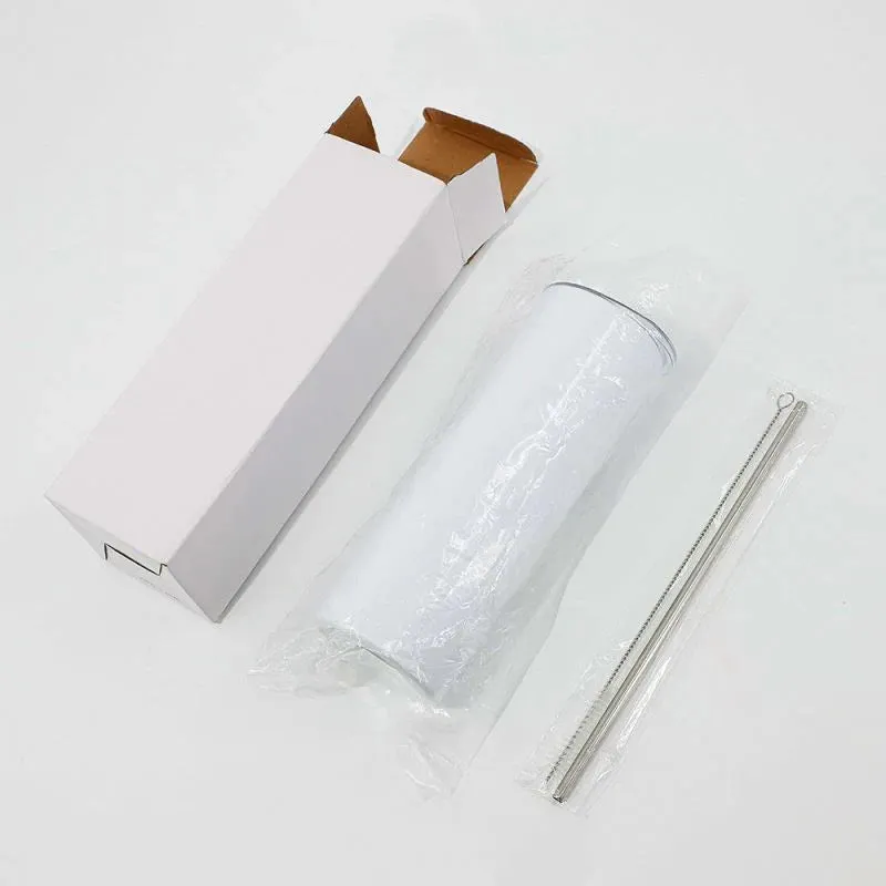 20oz Stainless Steel Tumbler - Sparkle White