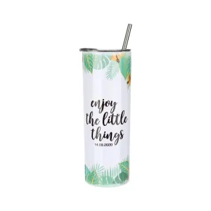 20oz Stainless Steel Tumbler - Sparkle White
