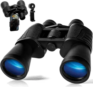 20x50 HD Binoculars for Adults High Powered Professional Waterproof, Precise Focus, Built to Last 20x50 High-Powered Optics with Essential Accessories Hunting Binoculars for Adults