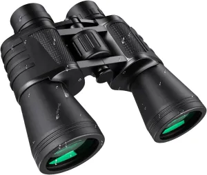 20x50 High-Powered Binoculars for Adults: Waterproof, Compact, and with Low Light Vision. Ideal for Bird Watching, Hunting, Football Games, Travel, Stargazing, and Cruise. Comes with a Carrying Bag