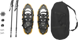 21/25 in Snowshoes & Adjustable Trekking Poles Bundle for Men Women Youth Kids, Light Weight Aluminum Terrain Snowshoes with Adjustable Binding, Carry Bag, Snowshoes Set