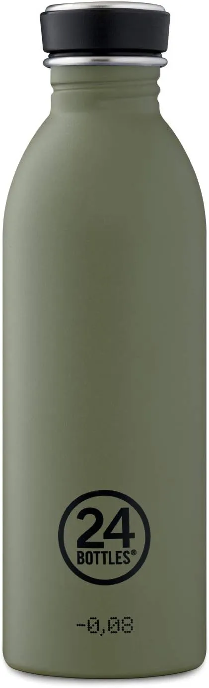 24BOTTLES Urban drinking bottle 500 ml Daily usage Black,Olive Stainless steel