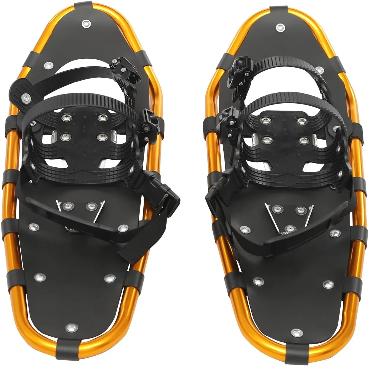 25 Inch Light Weight Snowshoes Durable All Terrain with Adjustable Binding Lightweight All Terrain Snow Shoes for Ski Resorts, Outdoor Skiing Programs