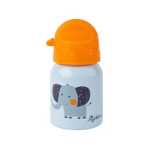 25374 Stainless Steel Drinking Bottle Elephant 250 ml Recommended for Children from 1 Year Old, Robust, Leak-Proof, Shatterproof
