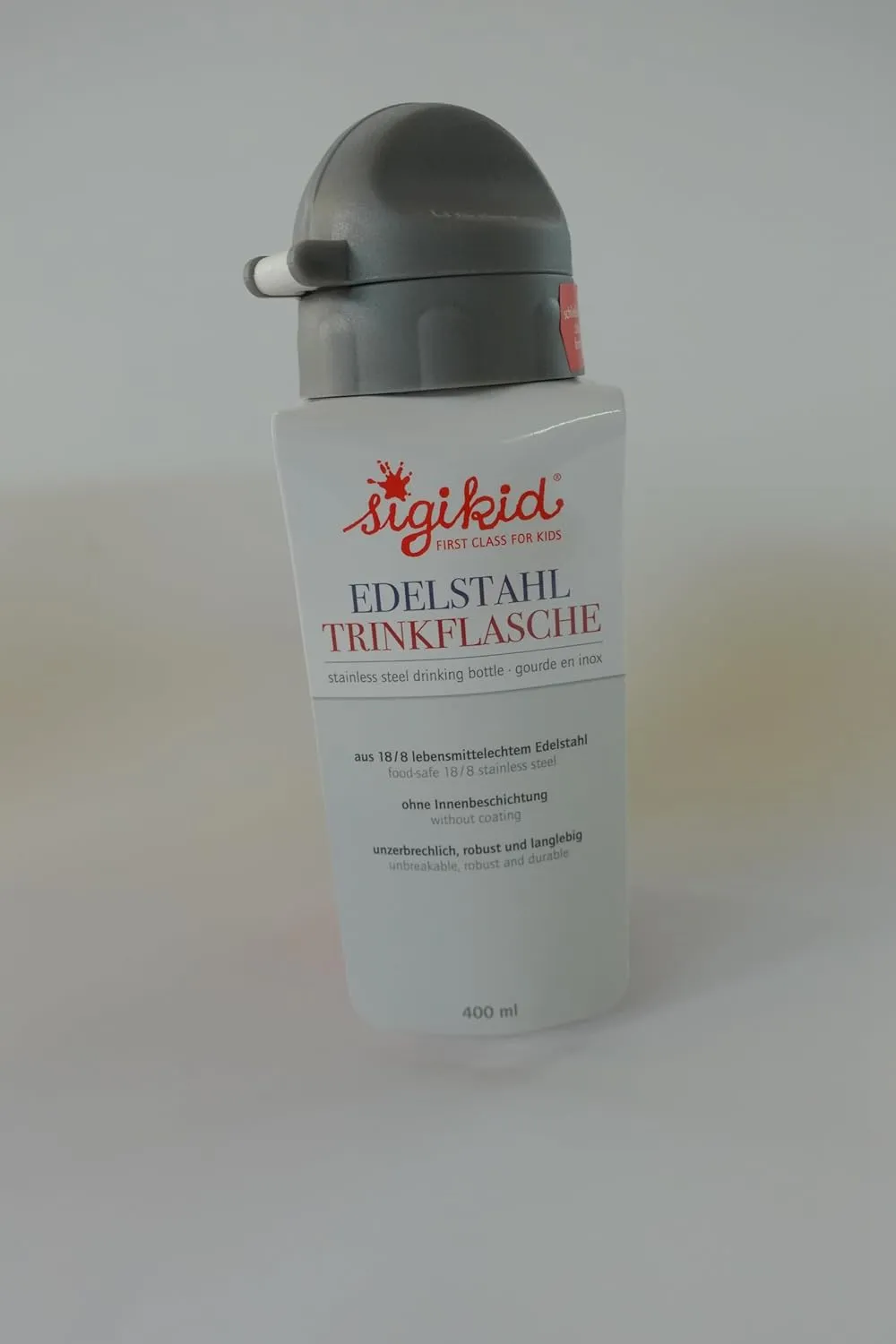 25381 Stainless Steel Drinking Bottle Unicorn 400 ml Recommended for Children from 1 Year Old, Robust, Leak-Proof, Shatterproof