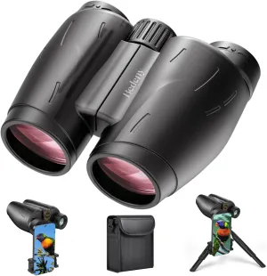 25x30 High Powered Binoculars for Adults,Compact/Waterproof Binoculars with Universal Phone Adapter, Tripod and Tripod Adapter, Large View Binoculars for Bird Watching，Outdoor Sports and Concerts