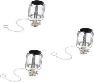 3 Sets Hanging Gas Lantern Compact Camping Light Outdoor Led Tent Lamp Propane Gas Emergency Night Lighting