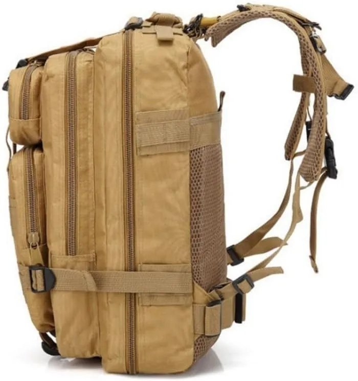 30L Waterproof Hiking Tactical Backpack with MOLLE System – Lightweight & Ergonomic Design for Camping, Trekking, Outdoor Adventures (Black)