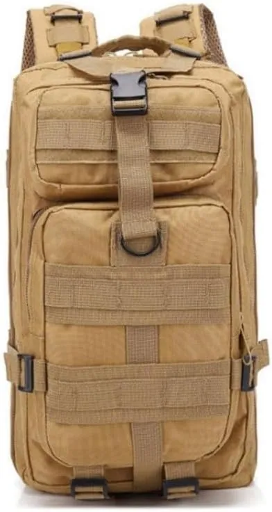 30L Waterproof Hiking Tactical Backpack with MOLLE System – Lightweight & Ergonomic Design for Camping, Trekking, Outdoor Adventures (Black)