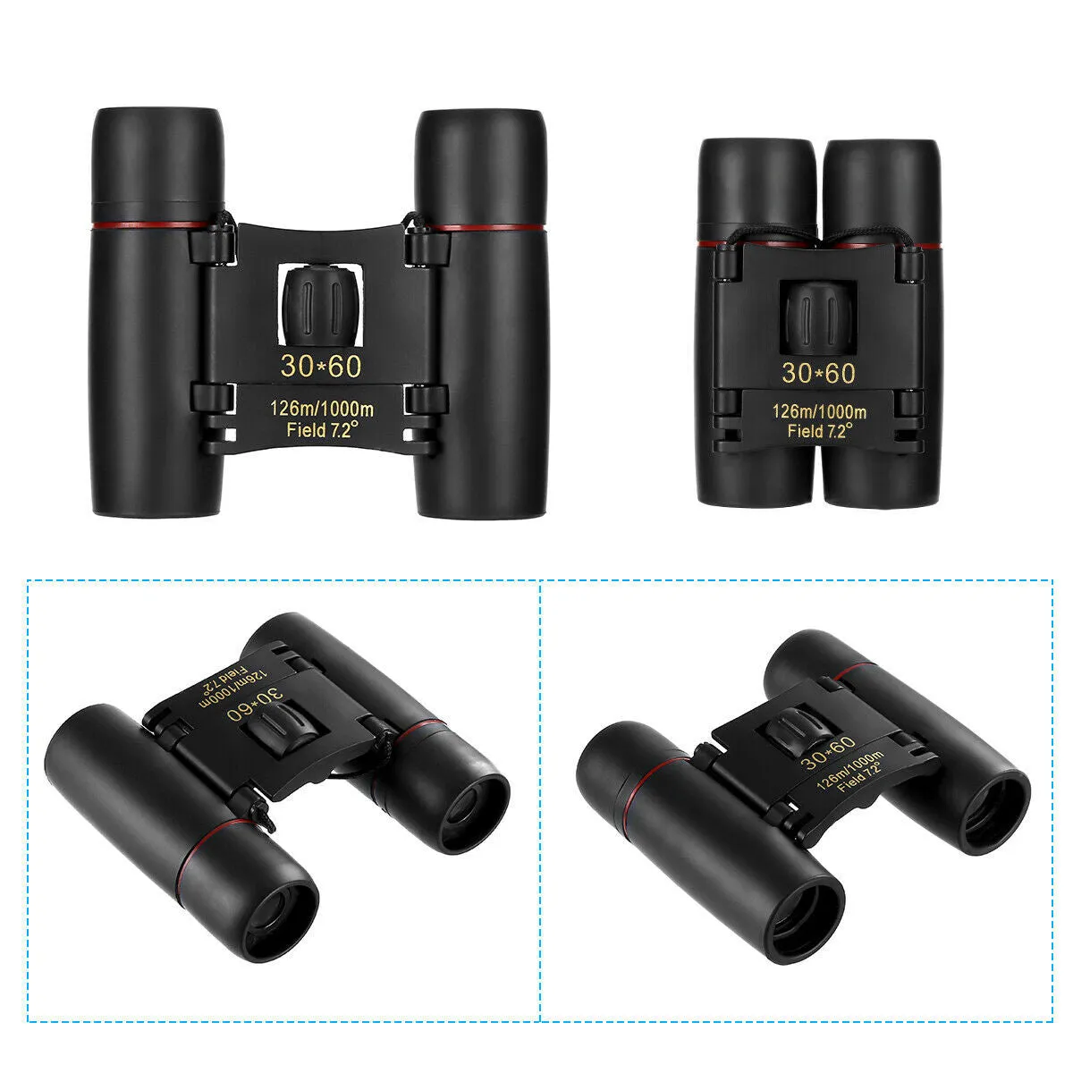 30x60 Compact Binoculars for Outdoor Travel & Bird Watching