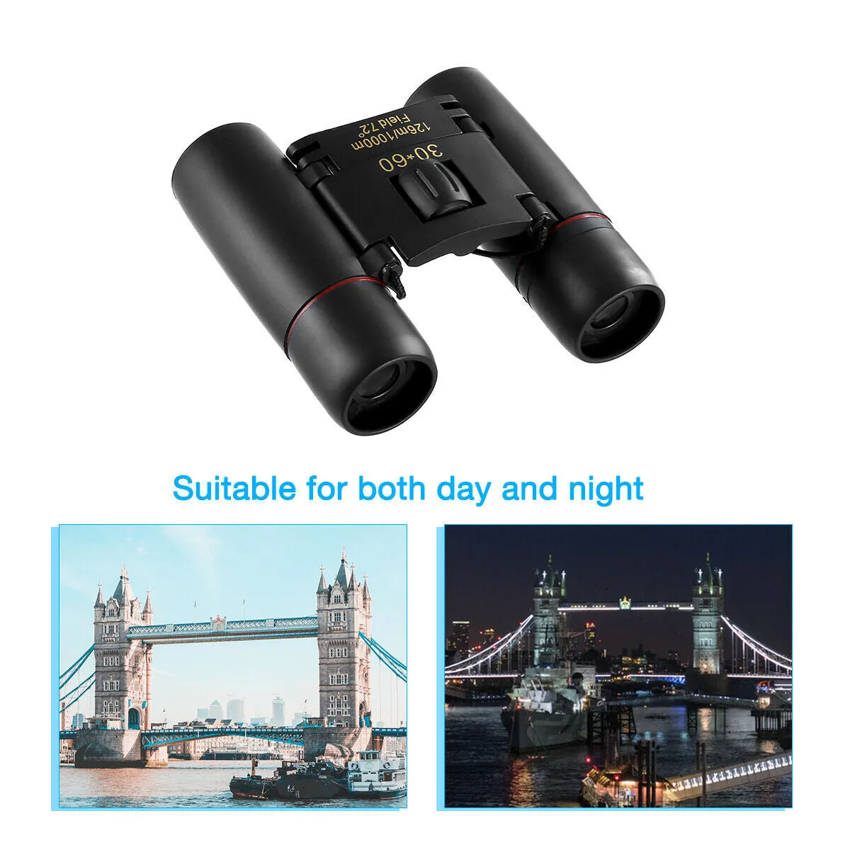 30x60 Compact Binoculars for Outdoor Travel & Bird Watching