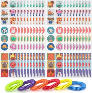 360 Pack Mosquito Repellent Stickers and 2 Pack Mosquito Repellent Bracelets for Kids & Adults