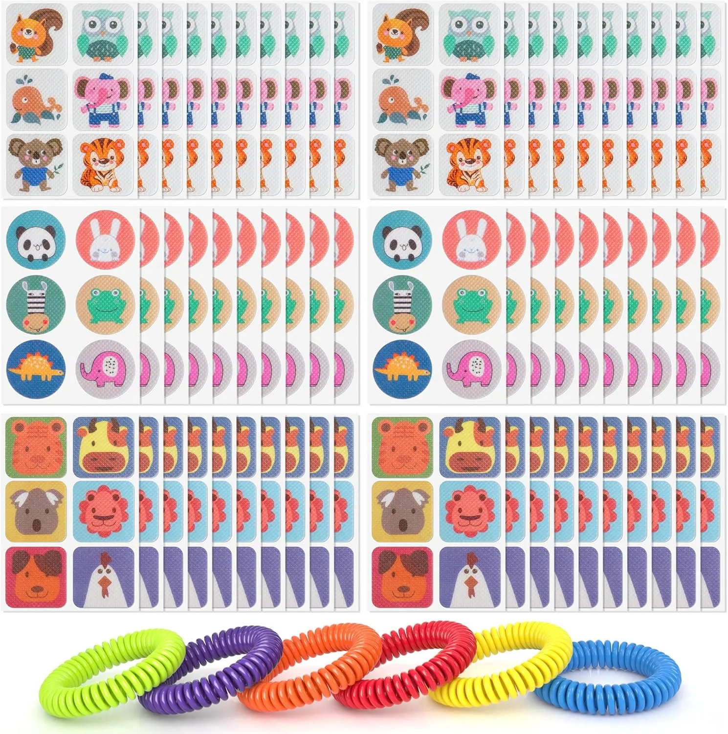 360 Pack Mosquito Repellent Stickers and 2 Pack Mosquito Repellent Bracelets for Kids & Adults