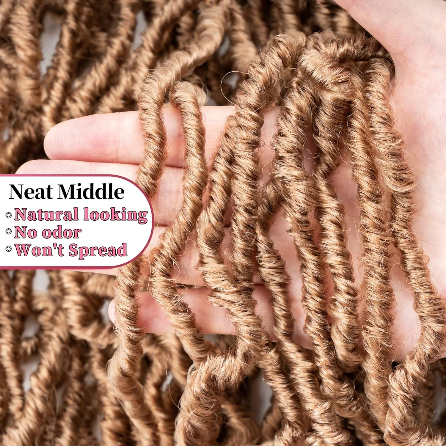36Inch Soft Locs Crochet Hair Faux Locs Crochet Braids Hair 6 Packs/lot Goddess Locs Synthetic Hair Extend Soft Locs Braiding for Women (36 Inch (6packs), 27#)