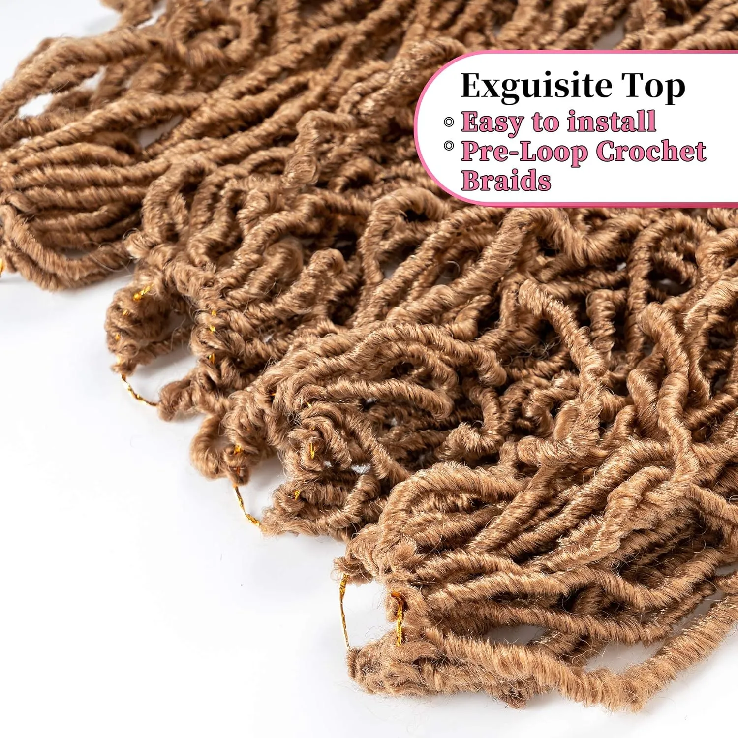 36Inch Soft Locs Crochet Hair Faux Locs Crochet Braids Hair 6 Packs/lot Goddess Locs Synthetic Hair Extend Soft Locs Braiding for Women (36 Inch (6packs), 27#)