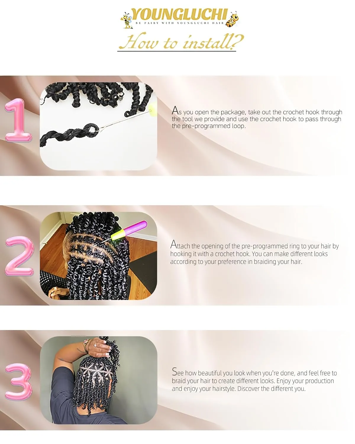 4 Inch 7 Packs Super Short Passion Twist Crochet Hair for Black Women and Kids-Blonde Pre Looped Pretwisted Soft Hair Extensions,Braided by Synthetic Spring Kinky Twist Bohemian Curl(4"-7P,613#)