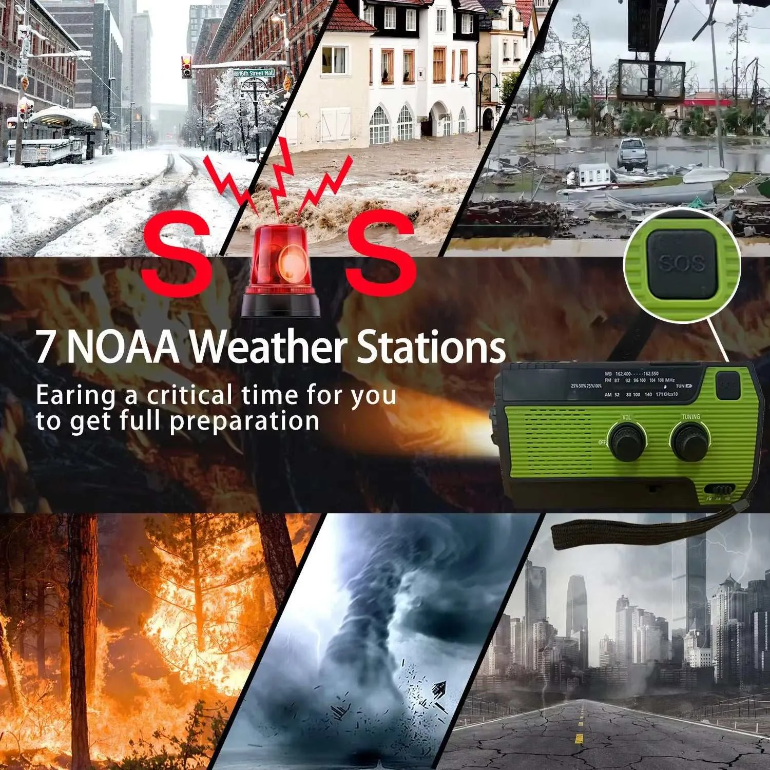 4000mAh Weather Radio