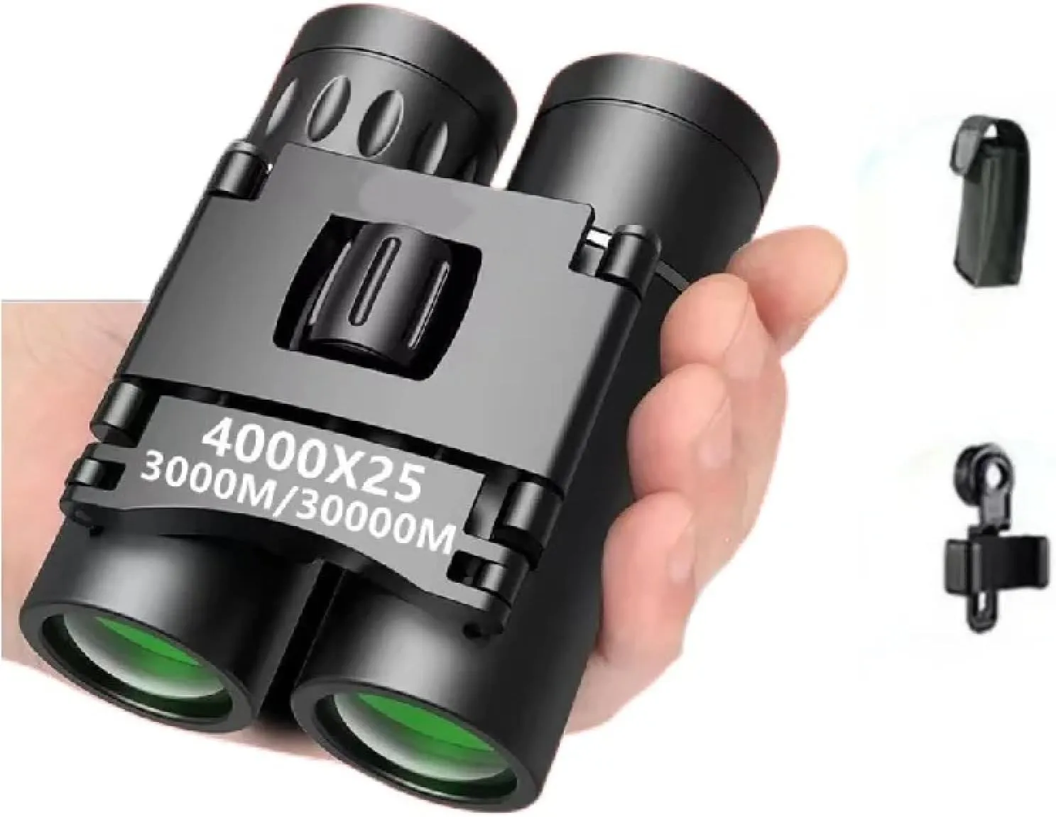 4000x25 Zoom Telescope Professional Bak4 Hd Powerful Binoculars Long Range Portable Monocular or Camping Tourism Outdoor (B)