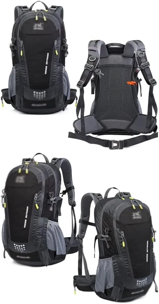 40L Camping Backpack Travel Hiking Backpack Outdoor Bag with Rain Cover(E)
