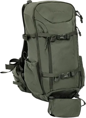 40L Green Tactical Hunting Backpack for Men with Rifle Holder,Durable, Waterproof with YKK Zippers,UTX Buckles,Hunting Pack with Rain Cover for turkey Hunting season, Hiking and Tactical
