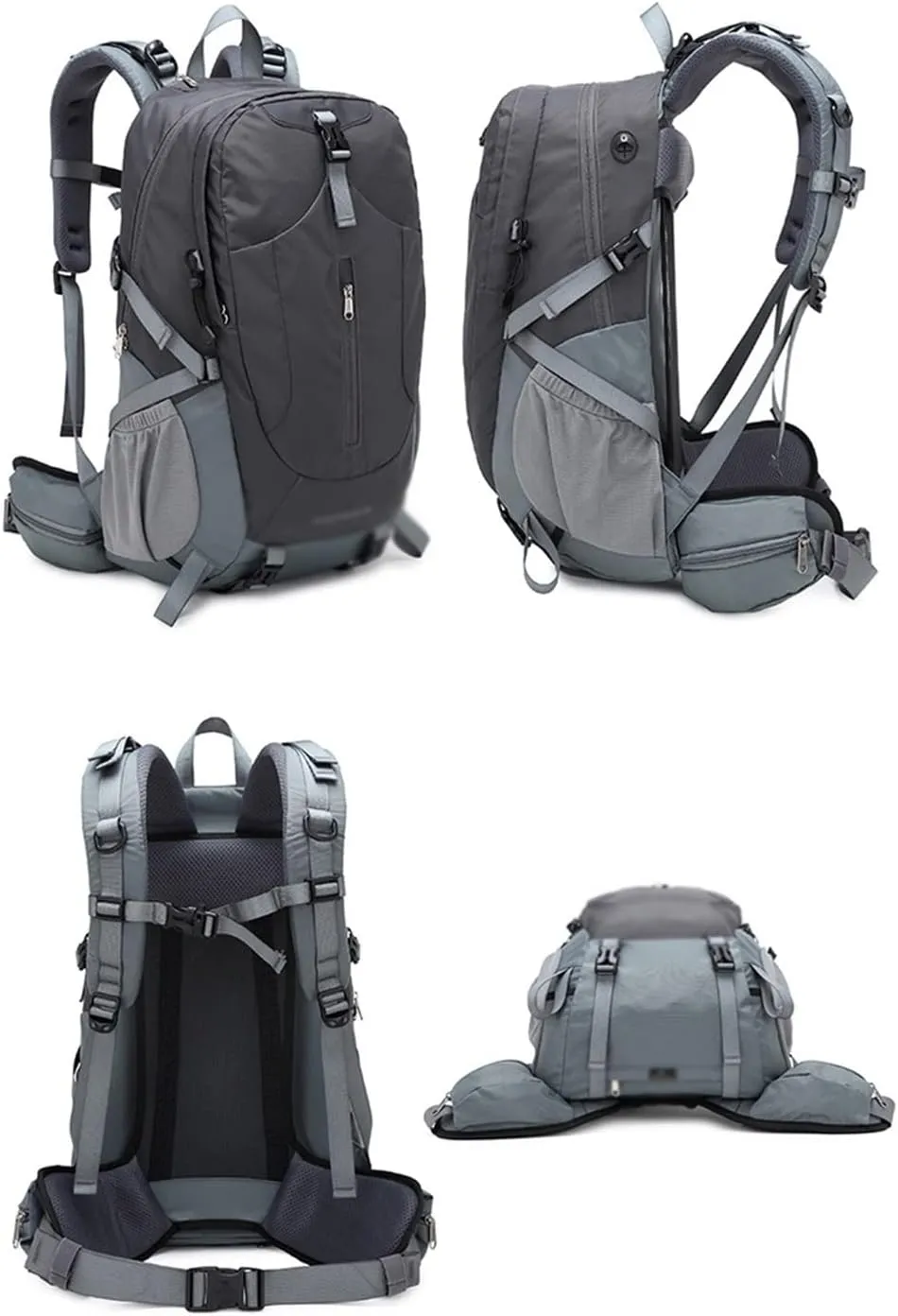 40L Mountaineering Backpack Multi Pocket Outdoor Camping Bag Travel Mountaineering Bag(Black)
