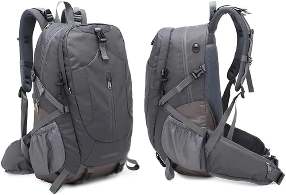 40L Mountaineering Backpack Multi Pocket Outdoor Camping Bag Travel Mountaineering Bag(Black)