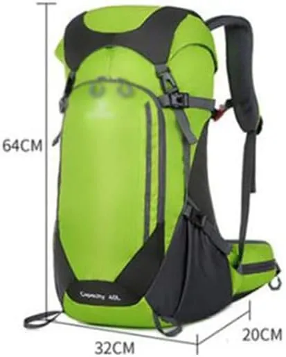 40L Mountaineering Backpack Outdoor Multi Pocket Bag Travel Camping Mountaineering Bag(C)