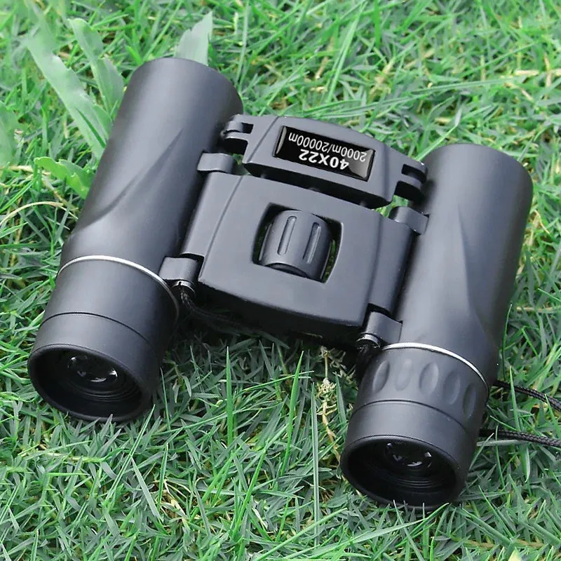 40x22 HD Powerful Binoculars Long Range Folding Mini Telescope for Hunting and Outdoor Use