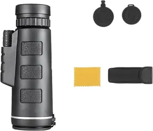 40X60 HD Professional Telescope Monocular Night Powerful Binoculars Waterproof Mini Zoom with Smartphone Hunting Camping(HS-40x60) (HS40x60)