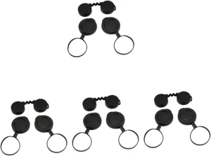 4sets Protective Objective Lens Caps for Binoculars and Scratch Lens and Simple Design for Outdoor Activities and Bird Watching